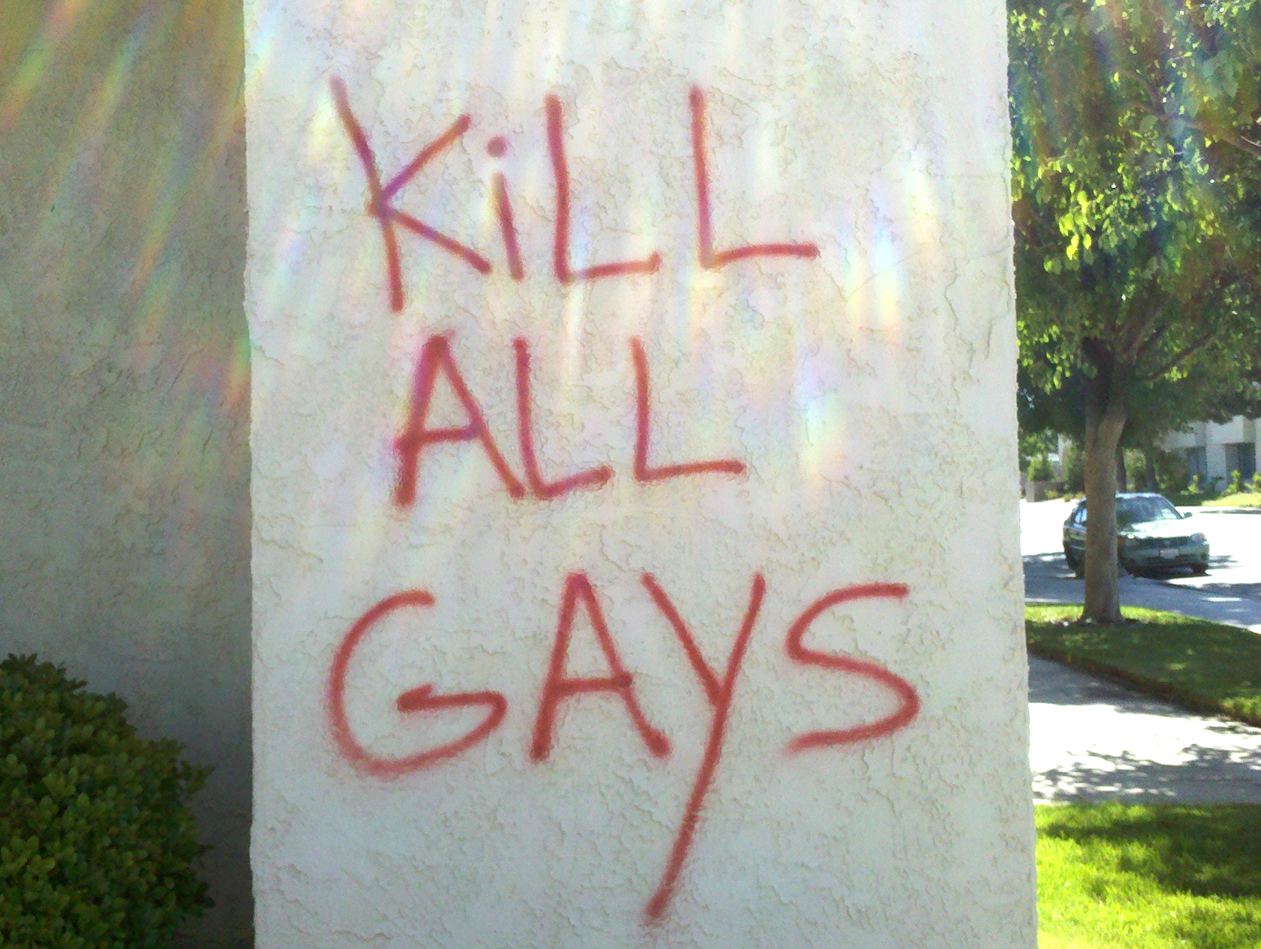 Gay hate poster