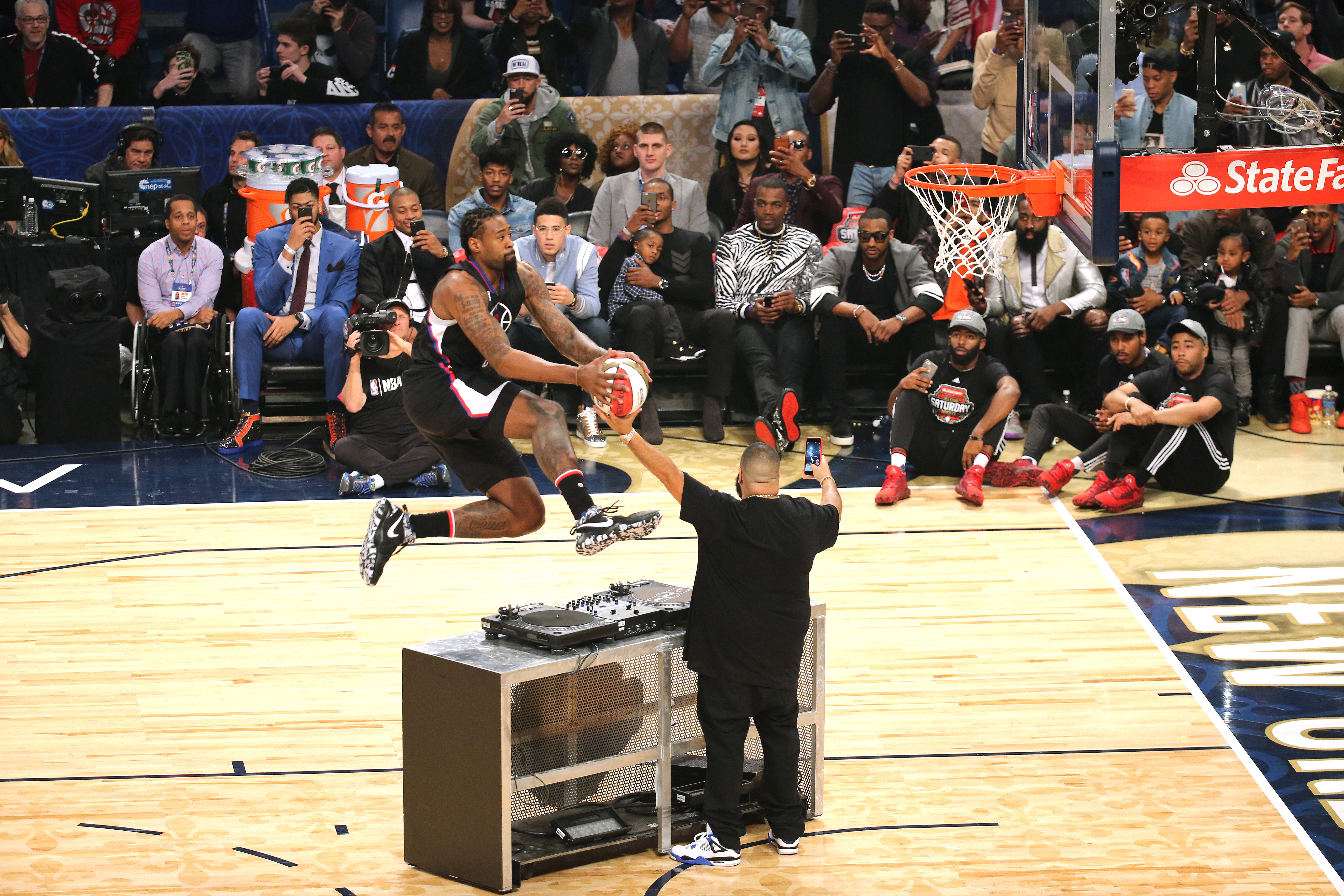 Clippers Star DeAndre Jordan At The NBA 
