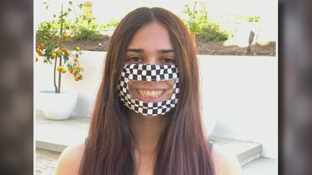 Coronavirus Thousand Oaks Teen Creates Face Masks With Clear