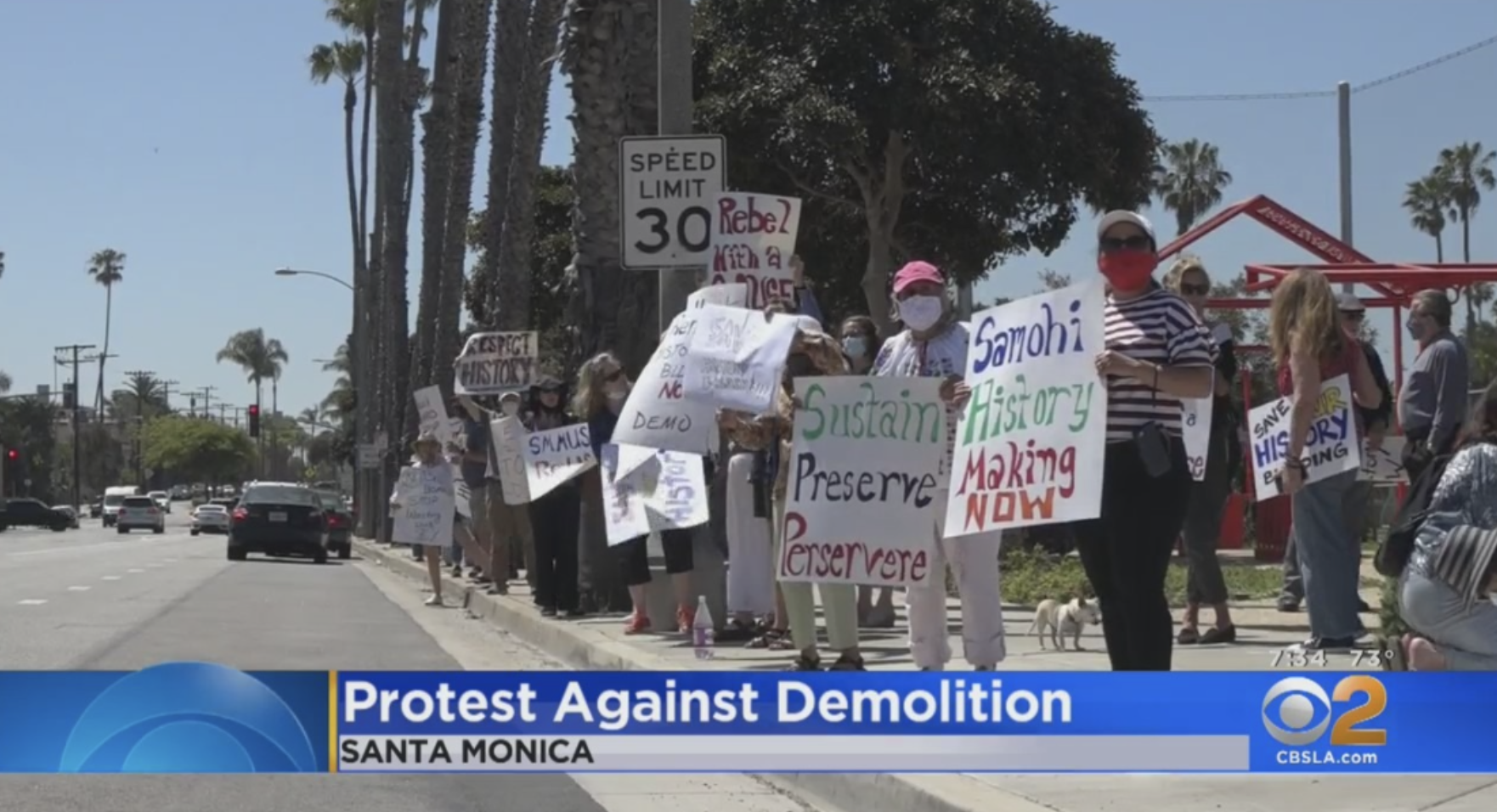 Santa Monica Protest