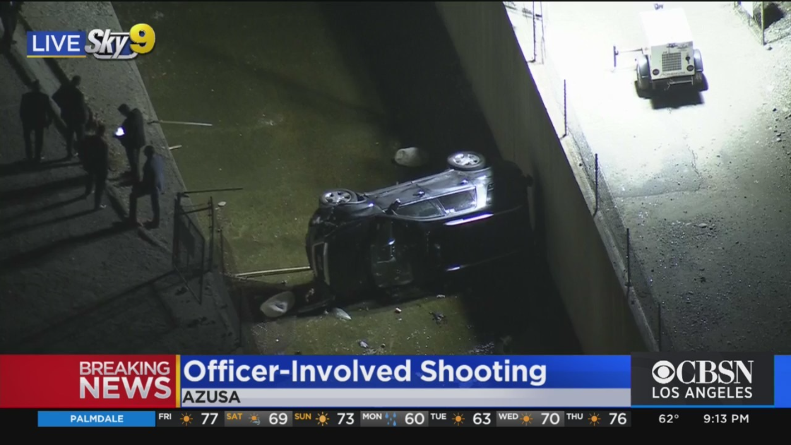 Officer-Involved Shooting With Azusa Police Ends In Short Pursuit, Crash