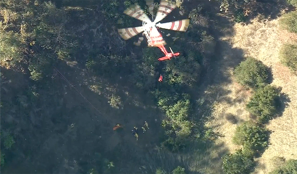 Man Rescued After Falling 200 Feet Down Bel Air Hillside While Clearing Brush