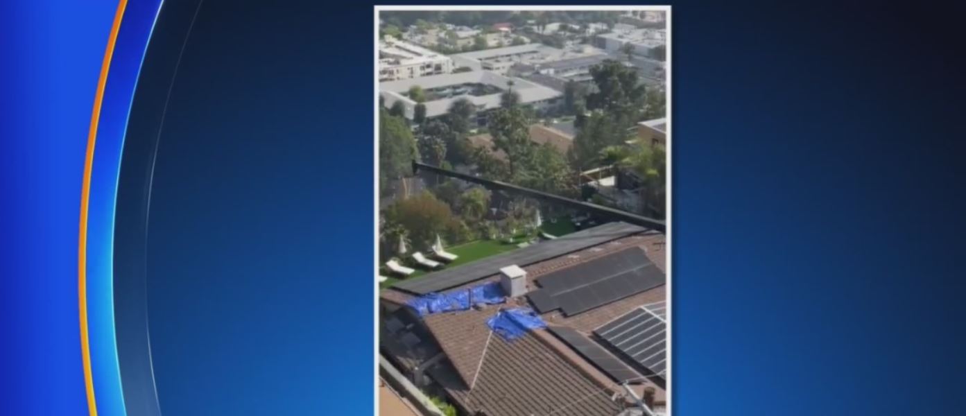 Crane Crashed Down Onto Hollywood Hills Home